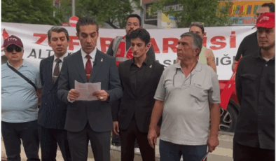 Zafer Partisi Altındağ İlçe Başkanlığı Son Günlerde Yaşanan Olaylar Hakkında Altındağ Belediyesi Önünde Basın Açıklamasında Bulundu