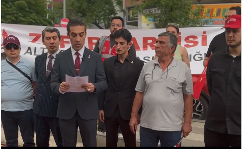 Zafer Partisi Altındağ İlçe Başkanlığı Son Günlerde Yaşanan Olaylar Hakkında Altındağ Belediyesi Önünde Basın Açıklamasında Bulundu