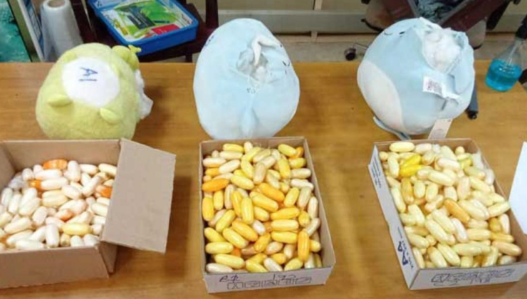 Peluş oyuncaklardan 10 kilo kokain çıktı