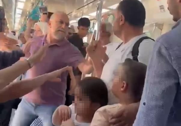 Marmaray'da çocuklarının yanında babayı darbeden şahıs tutuklandı