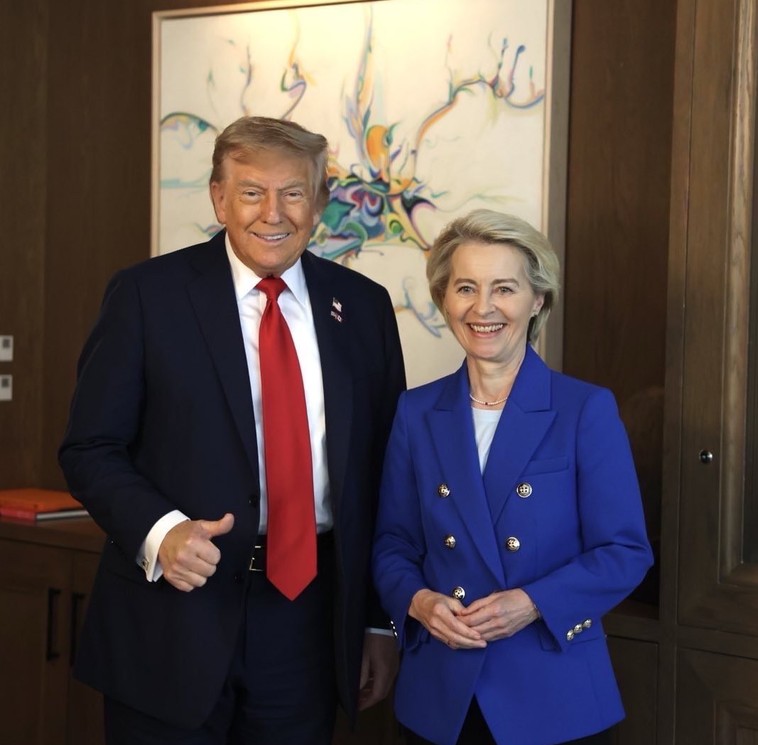 Von der Leyen: AB ve ABD ticaret anlaşması için çalışmaları hızlandıracak - Resim : 1