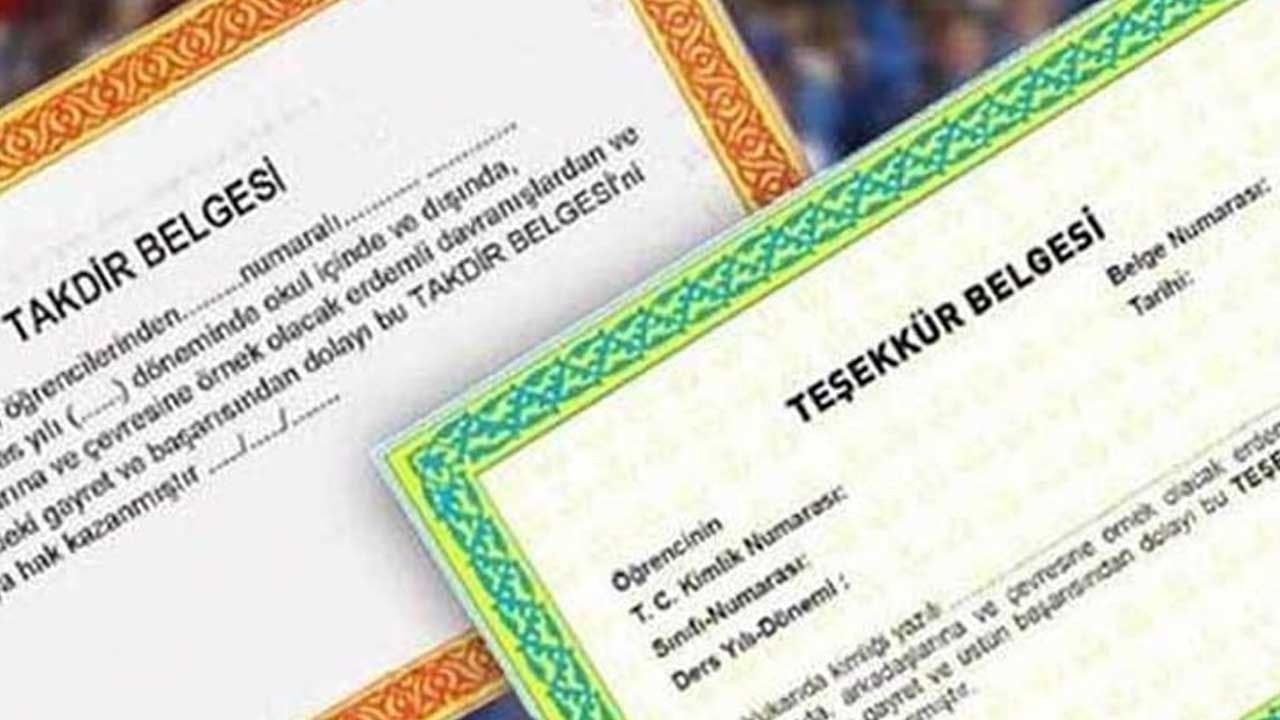 Takdir ve Teşekkür hesaplama... İlkokul, ortaokul, lise takdir, teşekkür nasıl hesaplanır? - Resim: 1