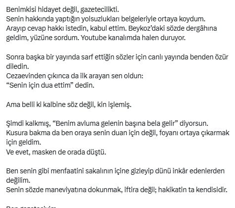 Cübbeli Ahmet'ten tartışma yaratan Fatih Altaylı açıklaması