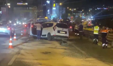 İstanbul'da zincirleme kaza: 1'i çocuk 5 yaralı
