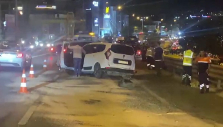 İstanbul'da zincirleme kaza: 1'i çocuk 5 yaralı