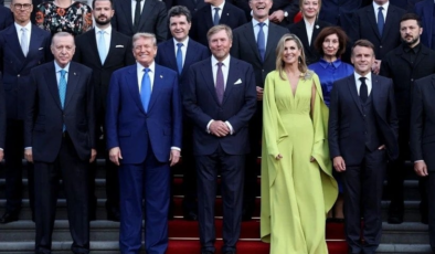 Erdoğan ve Trump NATO aile fotoğrafında bir araya geldi