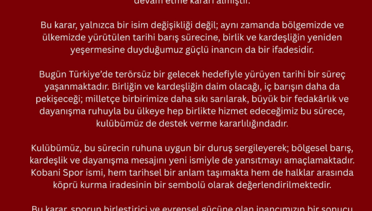 Diyarbekirspor adını değiştirdi tepki yağdı