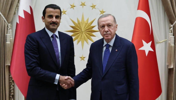 Cumhurbaşkanı Erdoğan Katar Emiri Al Sani ile görüştü