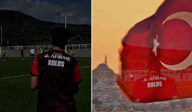 Meksika'ya giden Türk milli futbolcuya 'davullu zurnalı' karşılama