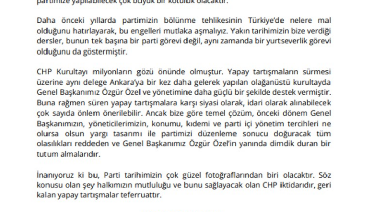 CHP'nin 3 eski Genel Başkanı'ndan Özel'e destek