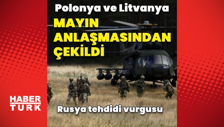 Polonya ve Litvanya mayın anlaşmasından çekildi