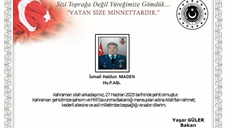 Bir asker şehit oldu
