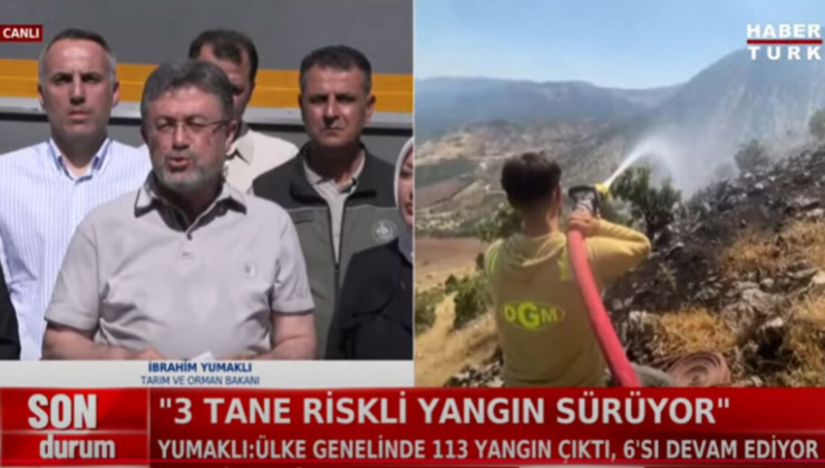 Bakan Yumaklı 3 riskli yangını açıkladı!
