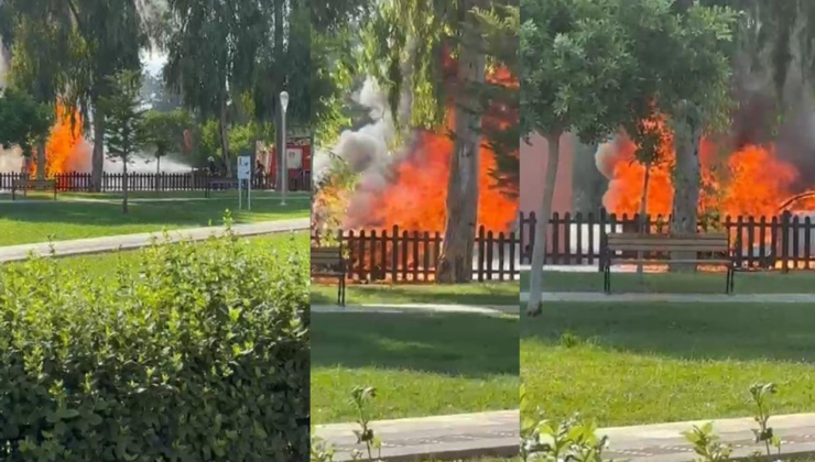 Antalya’da otomobil alev topuna döndü