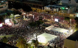 Tel Aviv'de binlerce kişiden protesto