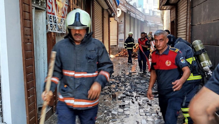 Havai fişek deposunda korkutan