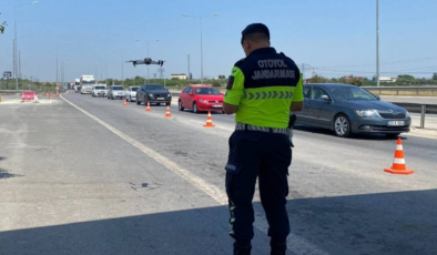 Mersin'de dronlu trafik denetimi: Sürücülere ceza yağdı
