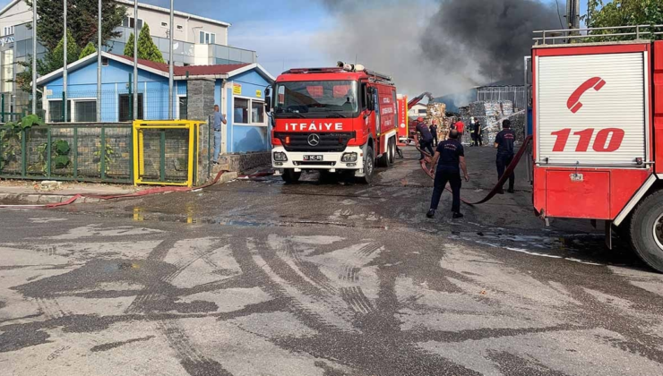 Kocaeli’de geri dönüşüm tesisinde yangın
