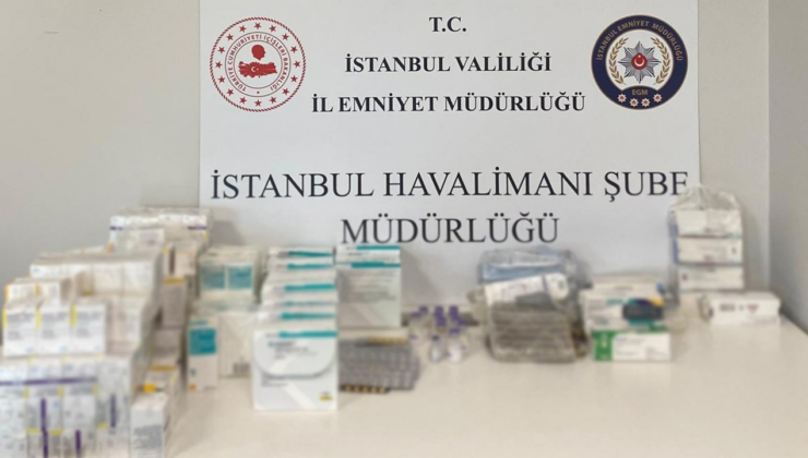 İstanbul Havalimanı'nda operasyon: 12 milyon TL değerinde kaçak ilaç ele geçirildi