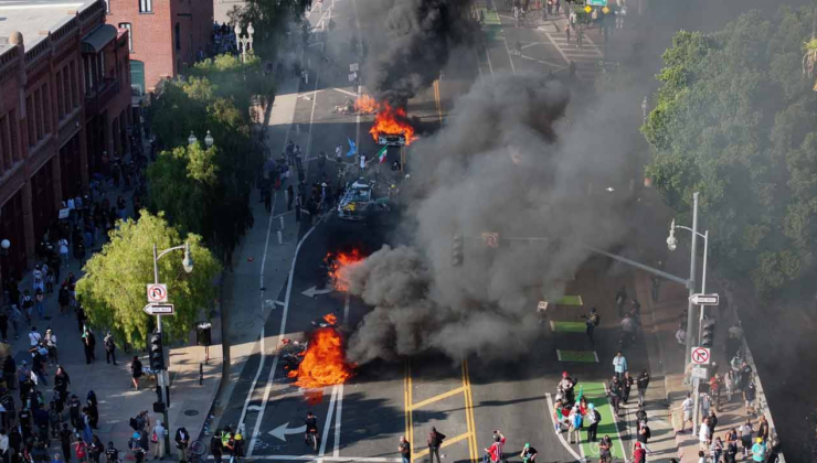 Los Angeles'taki sınır protestoları 3. gününde