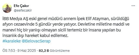 İBB tutuklusu kadın 5 gündür yerde yatıyor! Oğlu sosyal medyada isyan etti