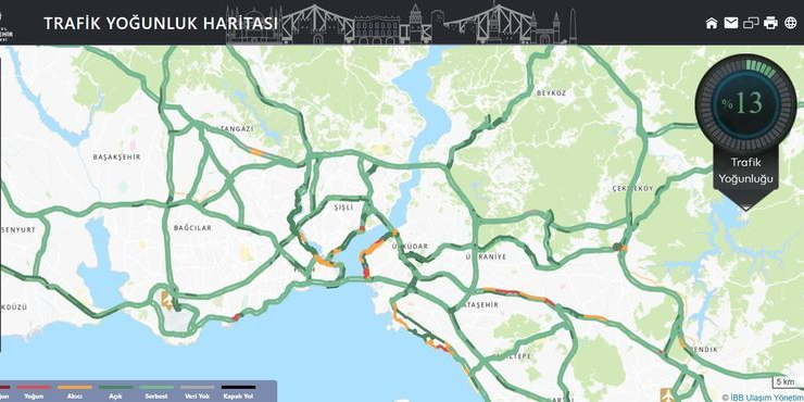 İstanbul'da trafik yok!