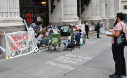 New York'taki üniversite öğrencilerinin Gazze için başlattıkları açlık grevi 14. gününde
