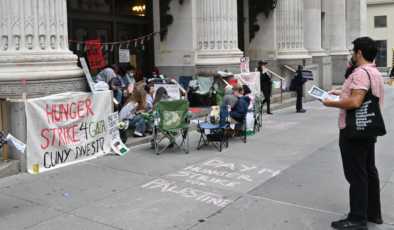 New York'taki üniversite öğrencilerinin Gazze için başlattıkları açlık grevi 14. gününde