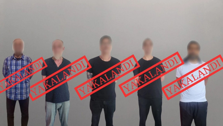 Kırmızı bültenle aranan 5 kişi yakalanarak Türkiye'ye getirildi