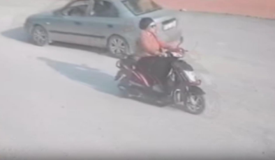 Motosikletten düşen kadına başka bir motosiklet çarptı