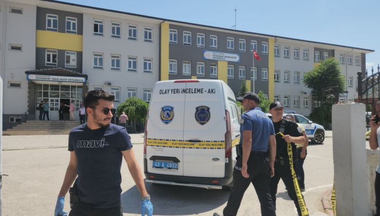 Konya'da ortaokulda dehşet! Öğretmen öldürüldü