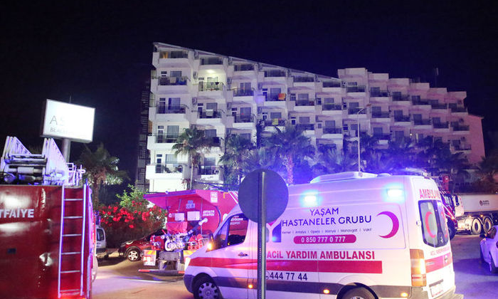 Alanya'da otelde yangın paniği