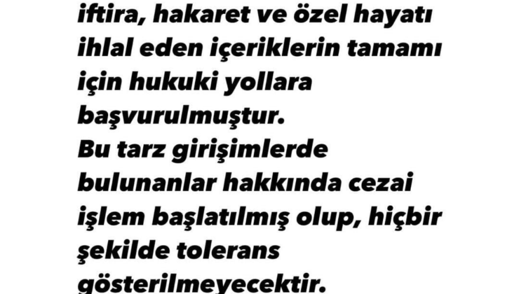 Ferdi Zeyrek'in kızı Nehir Zeyrek'ten açıklama! 'Hukuki işlem başlatıldı'