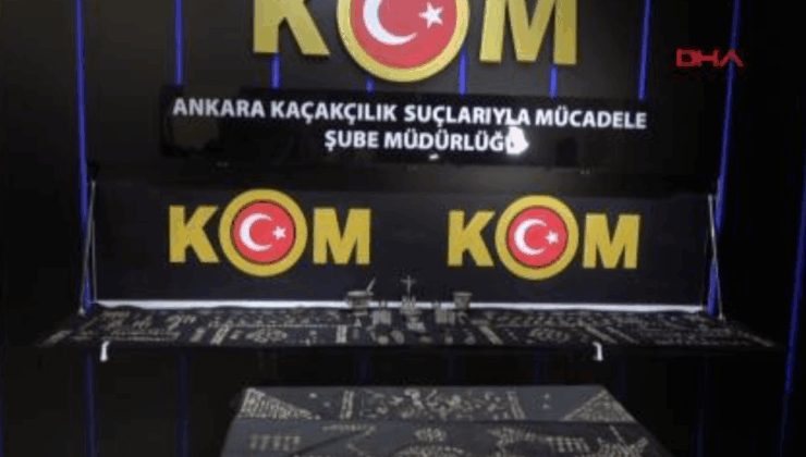 Ankara'da 1624 sikke ve 126 tarihi obje yakalandı