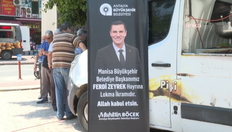Antalya Büyükşehir Belediyesi, Ferdi Zeyrek için hayır lokması dağıttı