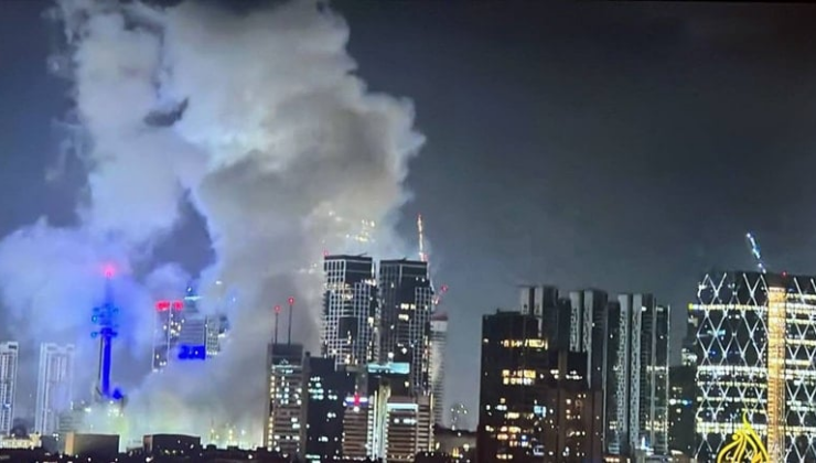 SON DAKİKA! Tel Aviv'e füze isabet etti! İran'dan dalga dalga füzeler atılıyor