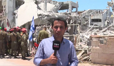 TRT Haber İsrail'deki yıkımı görüntüledi