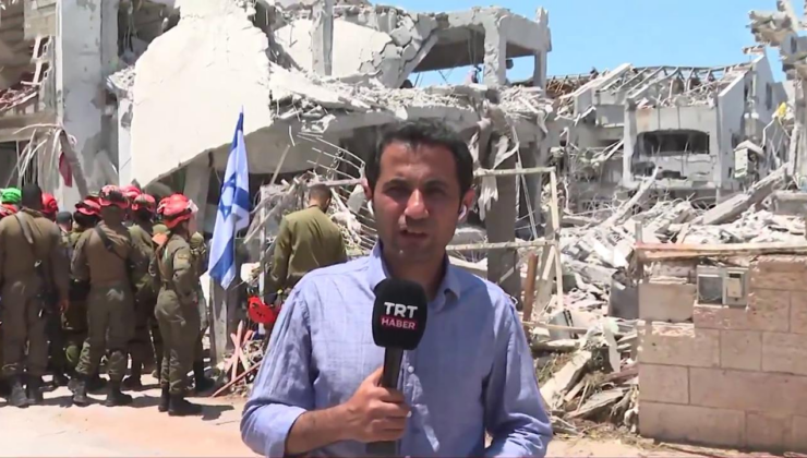 TRT Haber İsrail'deki yıkımı görüntüledi