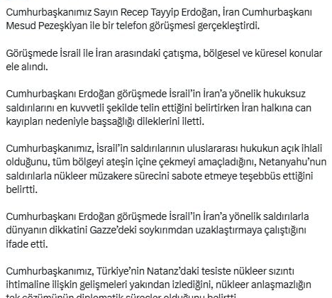 Erdoğan İran Cumhurbaşkanı Pezekişyan ile görüştü