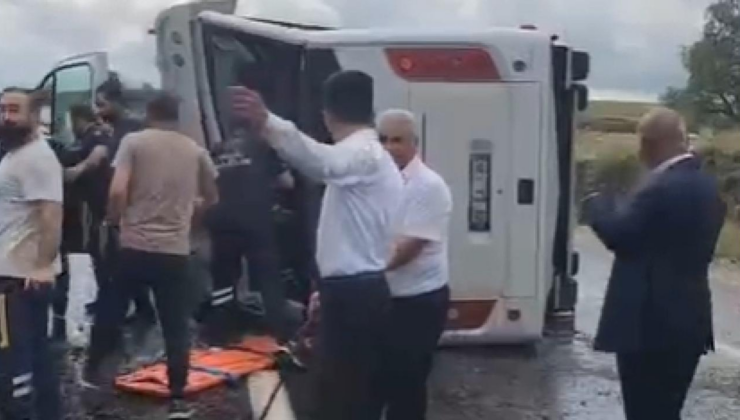 Yozgat'ta otobüs devrildi: 3 ölü, 19 yaralı