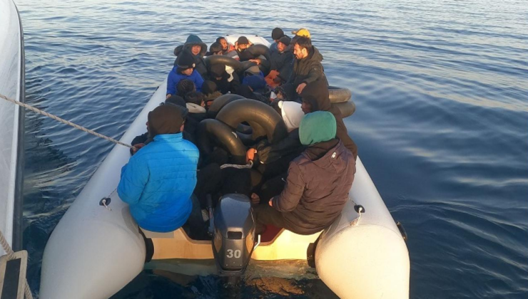 Çanakkale açıklarında 37 düzensiz göçmen yakalandı