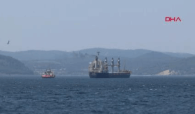 Çanakkale Boğazı'ndaki yük gemisi arızalandı