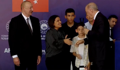 Erdoğan'la vatandaş arasında anahtar teslim töreninde ilginç diyalog