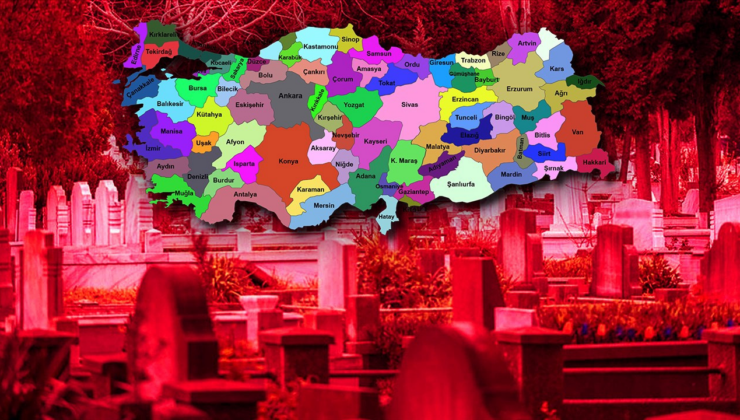 Türkiye’nin ölüm raporu açıklandı: Ölüm oranı en yüksek ve en düşük olan iller belli oldu