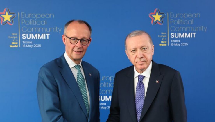 Cumhurbaşkanı Erdoğan, Almanya başbakanıyla görüştü