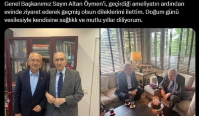 Kılıçdaroğlu’ndan Altan Öymen’e ziyaret