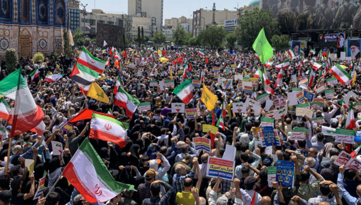 İran'da İsrail protestosu