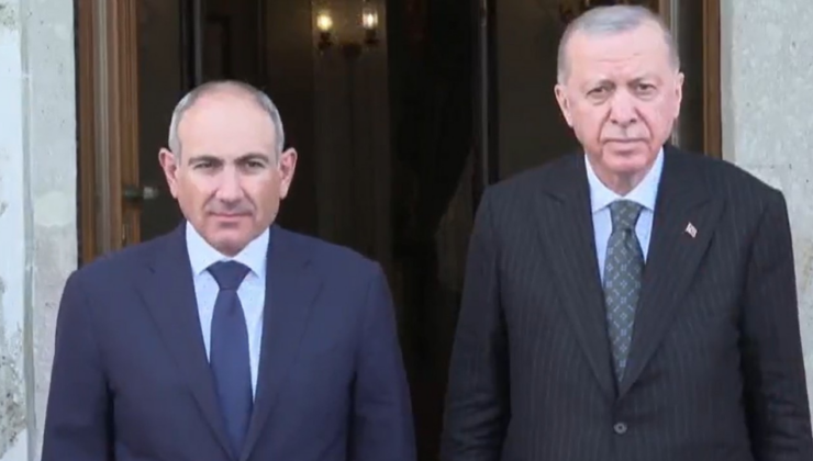 Cumhurbaşkanı Erdoğan, Ermenistan Başbakan'ı Paşinyan'ı kabul etti