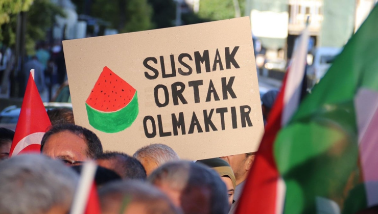 Filistin için yürüyen Elazığ'a AKP ve MHP sırtını döndü!