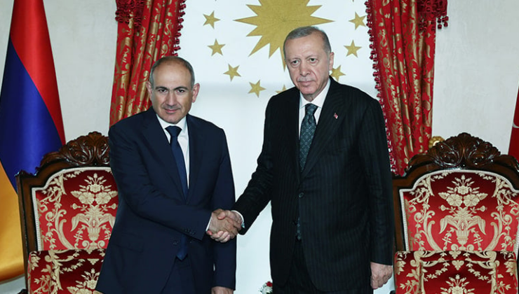 Cumhurbaşkanı Erdoğan, Paşinyan'la görüştü